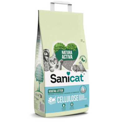 Arena Sanicat ECO Papel 10 L: Lecho Biodegradable para Gatos
