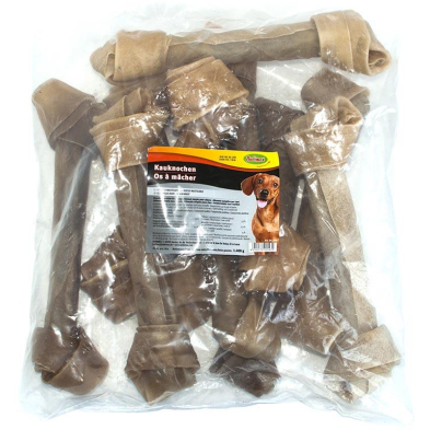 Hueso Nudo Masticable 38 cm | Pack 10 Uds | Snack Natural para Perros