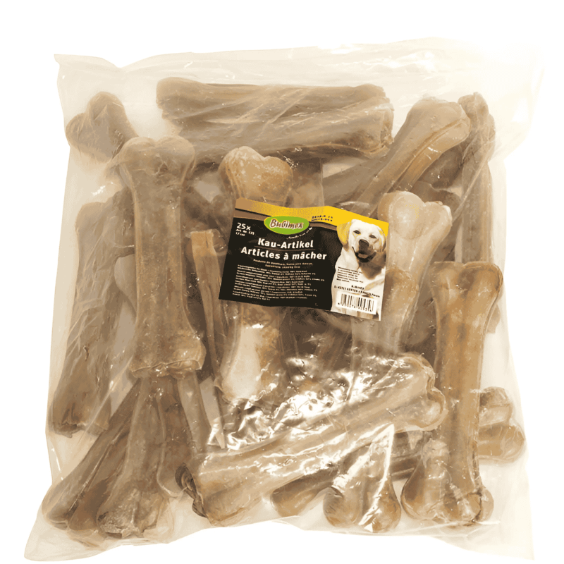 Bubimex Hueso Prensado 17 cm | Pack 25 Uds | Snack Natural para Perros