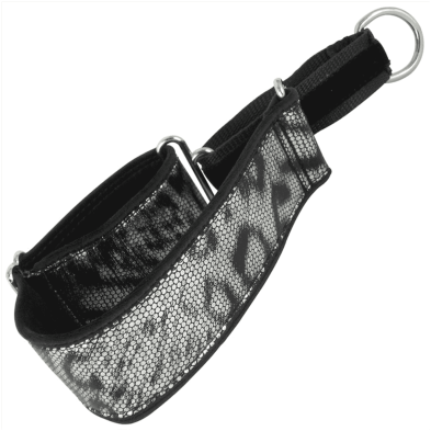 Collar Martingale Plata Serpiente – Collar Antiescape para Perros con Diseño Sofisticado