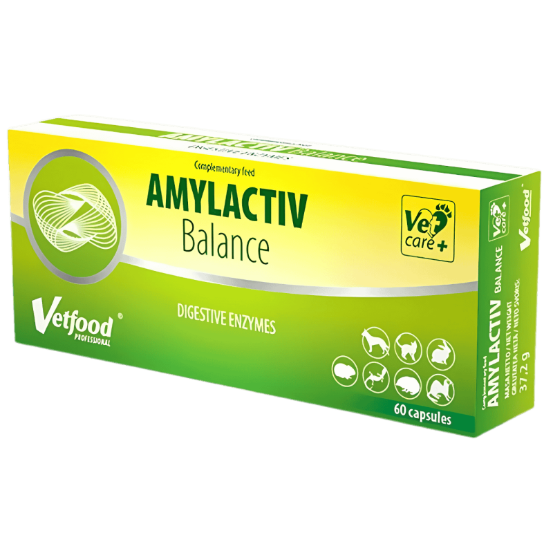 Vetfood Amylactiv Balance 60 cápsulas – Enzimas Digestivas