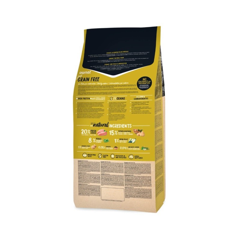 Ownat Grain Free Just Junior – Pienso Sin Cereales para Cachorros 3kg y 14kg | supienso.com