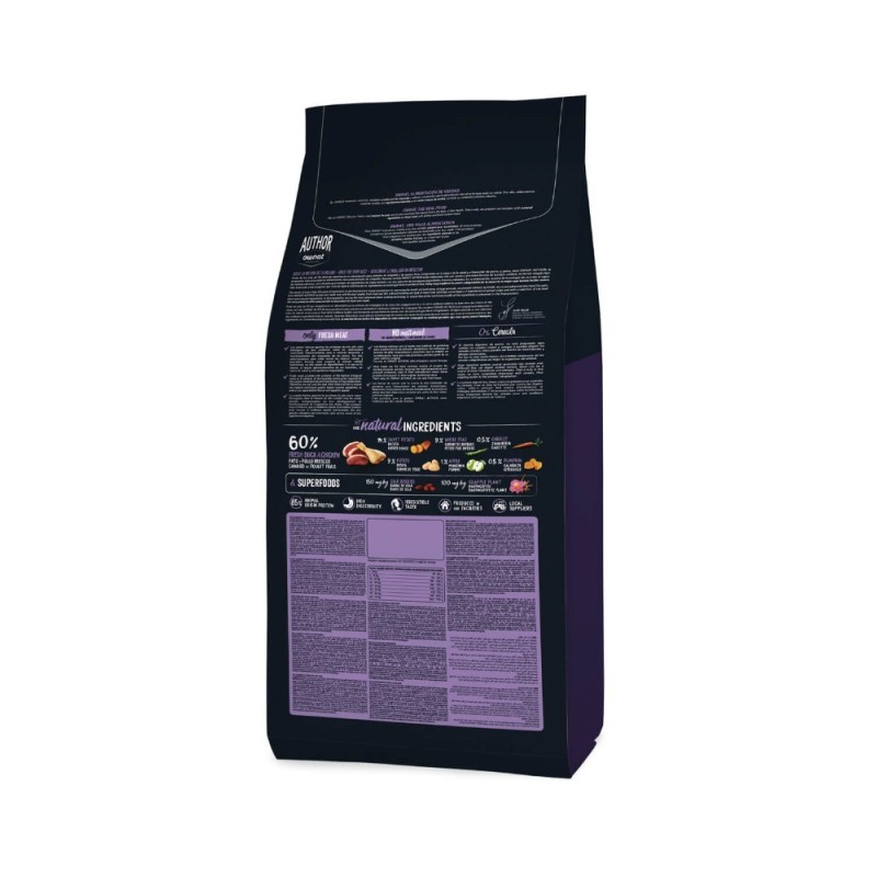 Ownat Author GF Pato y Pollo Fresco – Pienso Sin Cereales para Perros 3kg y 10kg | supienso.com