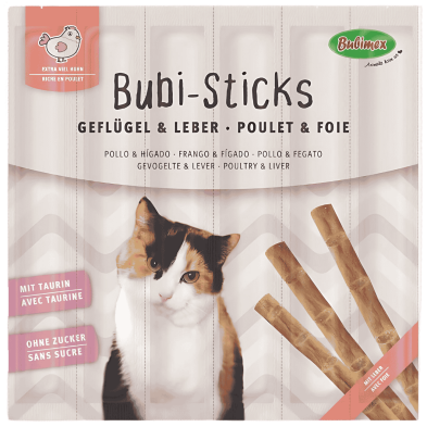 Bubi Sticks Aves e Hígado 42 g | Snack Natural para Perros | Supienso