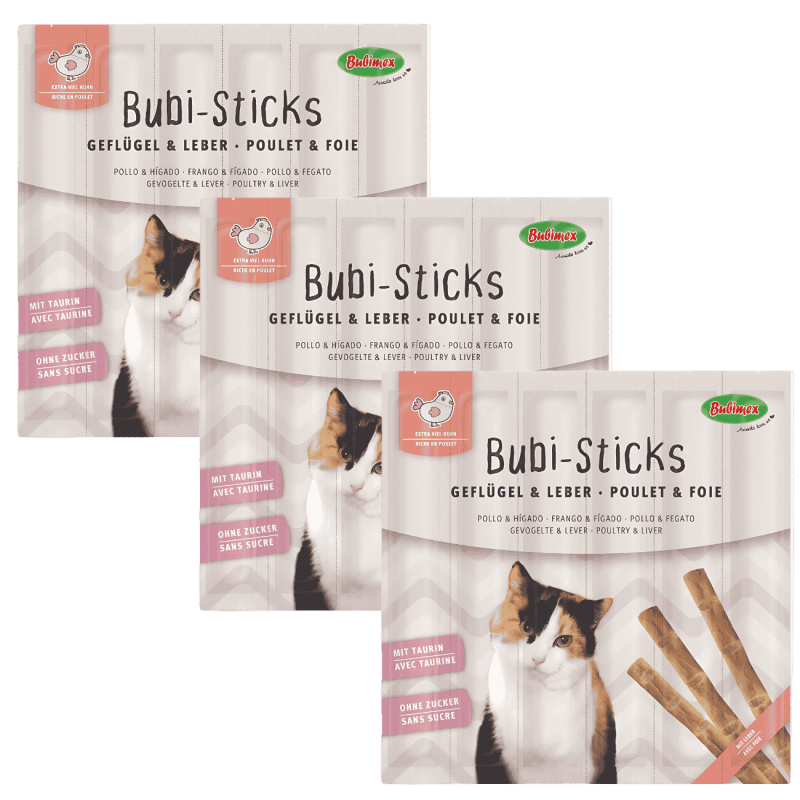 Bubi Sticks Aves e Hígado 42 g | Snack Natural para Perros | Supienso