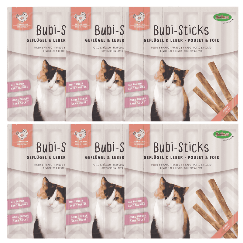 Bubi Sticks Aves e Hígado 42 g | Snack Natural para Perros | Supienso