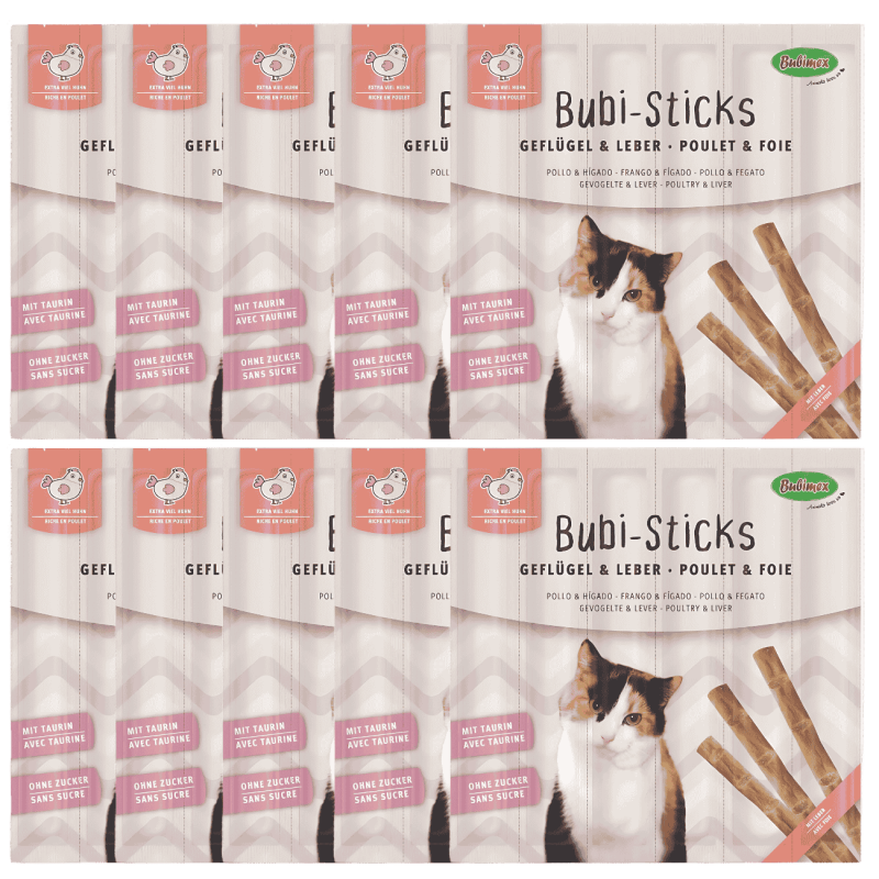 Bubi Sticks Aves e Hígado 42 g | Snack Natural para Perros | Supienso