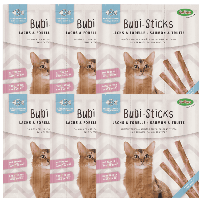 Bubi Sticks Salmón 42 g | Snack Natural Rico en Omega 3 para Perros | Supienso