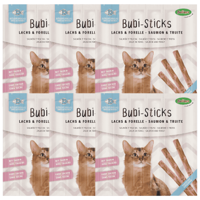 Bubi Sticks Salmón 42 g | Snack Natural Rico en Omega 3 para Perros | Supienso