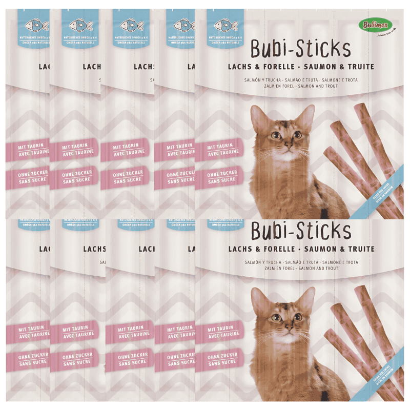 Bubi Sticks Salmón 42 g | Snack Natural Rico en Omega 3 para Perros | Supienso