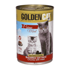 Golden Cat Carne 415 g – Comida Húmeda Nutritiva para Gatos con Sabor a Carne