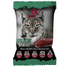Snacks Alpha Spirit Gato Pato | Pack 24x50g | Naturales, Hipoalergénicos y Sin Cereales