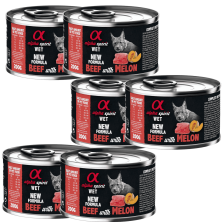 Alpha Spirit Comida Húmeda para Gatos de Ternera y Melón | Monoproteico y Sin Gluten