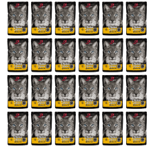 Alpha Spirit Mousse Gato Esterilizado Pollo | Pack 24x85g | Alimento Húmedo Completo y Light Sin Cereales