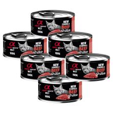 Alpha Spirit Lata Gato Ternera | Comida Húmeda Natural y Grain Free | Alta Palatabilidad