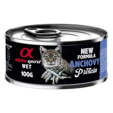 Alpha Spirit Lata Gato Boquerón | Comida Húmeda Natural Grain Free | Rica en Pescado y Omega 3