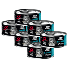 Alpha Spirit Lata Gato Sardina | Comida Húmeda Natural Grain Free | Alta en Pescado y Ácidos Grasos Esenciales