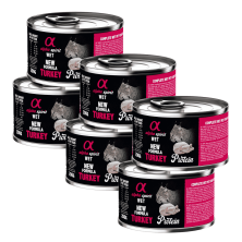 Alpha Spirit Lata Gato Pavo | Comida Húmeda Natural y Grain Free | Alta Digestibilidad y Palatabilidad