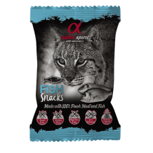 Snacks Alpha Spirit Gato Pescado | Pack 24x50g | Naturales, Sin Cereales y Ricos en Omega 3