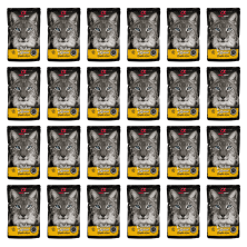 Alpha Spirit Mousse Gato Pollo | Pack 24x85g | Alimento Húmedo Natural, Completo y Sin Cereales