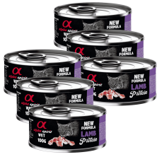 Alpha Spirit Lata Gato Cordero | Comida Húmeda Sin Cereales y Gluten | Alta en Proteína y Sabor Natural