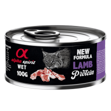 Alpha Spirit Lata Gato Cordero | Comida Húmeda Sin Cereales y Gluten | Alta en Proteína y Sabor Natural