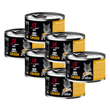 Alpha Spirit Lata Gato Pollo | Comida Húmeda Natural Sin Cereales | Alta en Proteína y Fácil Digestión