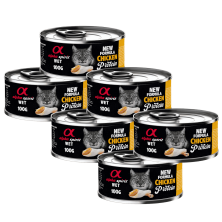 Alpha Spirit Lata Gato Pollo | Comida Húmeda Natural Sin Cereales | Alta en Proteína y Fácil Digestión