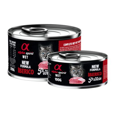 Alpha Spirit Lata Gato Cerdo | Alimento Húmedo Completo Sin Cereales y Alta en Proteína Animal