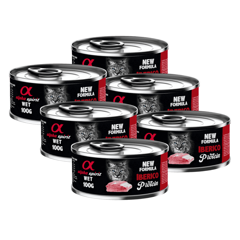 Alpha Spirit Lata Gato Cerdo | Alimento Húmedo Completo Sin Cereales y Alta en Proteína Animal