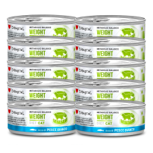 Disugual Diet Cat Húmedo Pescado Blanco Weight 85gr – Alimento Light para Gato con Sobrepeso