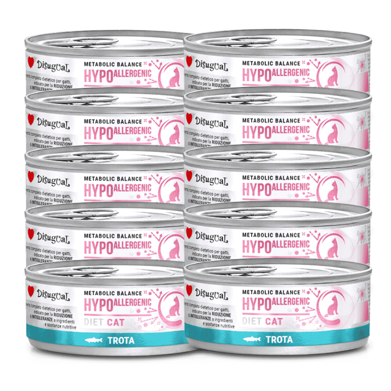 Disugual Diet Cat Húmedo Trucha Hypoalergénica 85gr – Alimento Hipoalergénico para Gatos