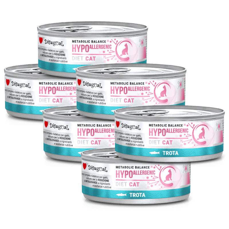 Disugual Diet Cat Húmedo Trucha Hypoalergénica 85gr – Alimento Hipoalergénico para Gatos