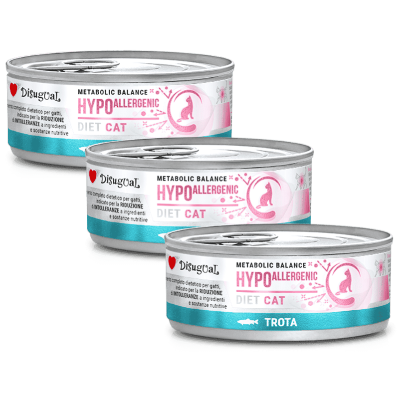 Disugual Diet Cat Húmedo Trucha Hypoalergénica 85gr – Alimento Hipoalergénico para Gatos