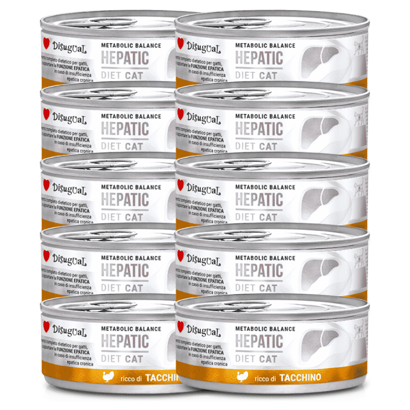 Disugual Diet Cat Húmedo Pavo Hepatic 85gr – Comida para Gatos con Problemas de Hígado