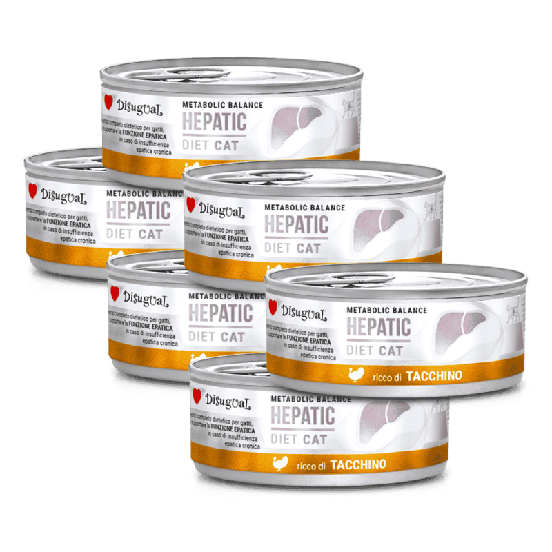 Disugual Diet Cat Húmedo Pavo Hepatic 85gr – Comida para Gatos con Problemas de Hígado