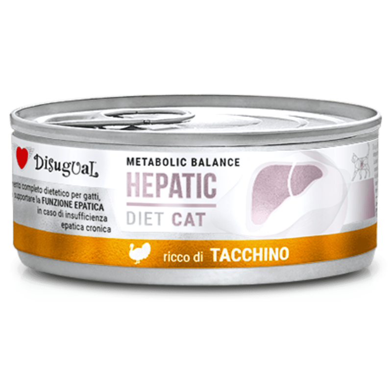 Disugual Diet Cat Húmedo Pavo Hepatic 85gr – Comida para Gatos con Problemas de Hígado