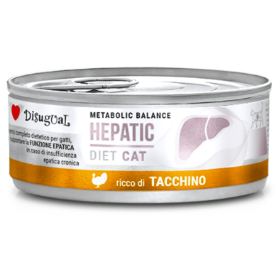 Disugual Diet Cat Húmedo Pavo Hepatic 85gr – Comida para Gatos con Problemas de Hígado