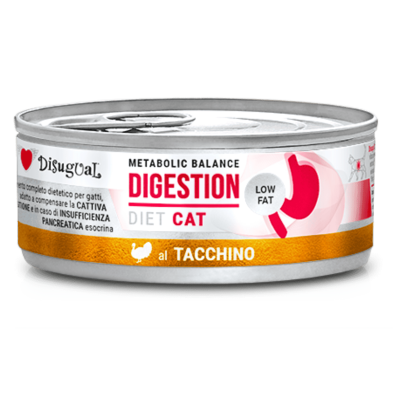 Disugual Diet Cat Húmedo Pavo Digestión 85gr – Comida para Gatos con Problemas Digestivos