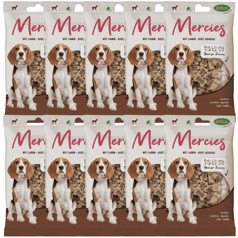 Snacks Bubimex Mercies Cordero y Arroz 100 g | Deliciosos Premios Naturales para Perros | Supienso