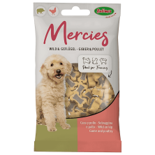 Snacks Bubimex Mercies Ave de Caza y Pollo 100 g | Alta Palatabilidad y Proteína Natural | Supienso