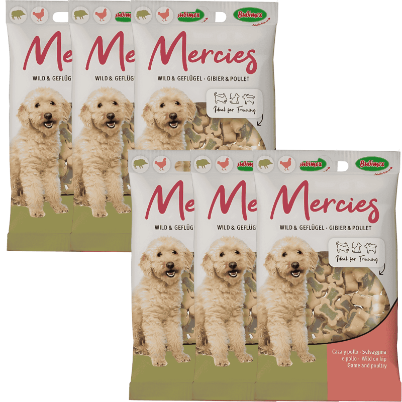 Snacks Bubimex Mercies Ave de Caza y Pollo 100 g | Alta Palatabilidad y Proteína Natural | Supienso