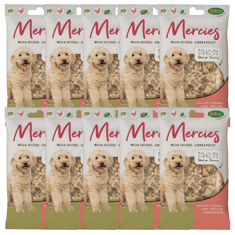 Snacks Bubimex Mercies Ave de Caza y Pollo 100 g | Alta Palatabilidad y Proteína Natural | Supienso