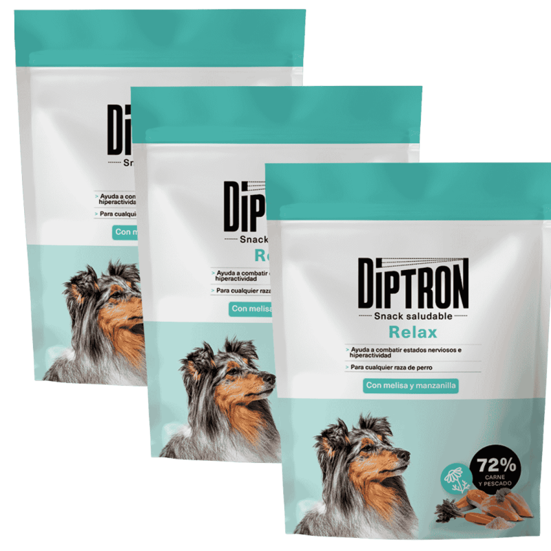 Diptron Snack Relax 150 g | Premios Naturales Antiestrés para Perros Nerviosos | Supienso