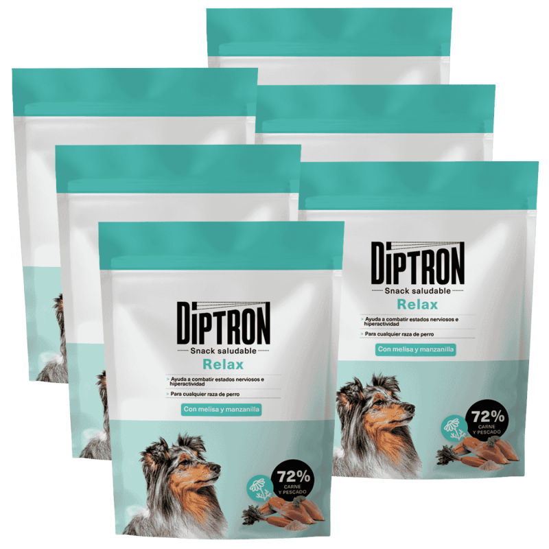 Diptron Snack Relax 150 g | Premios Naturales Antiestrés para Perros Nerviosos | Supienso