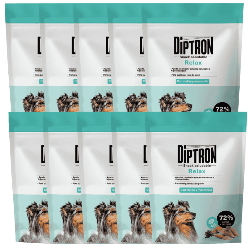 Diptron Snack Relax 150 g | Premios Naturales Antiestrés para Perros Nerviosos | Supienso