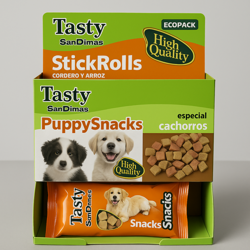 Tasty Puppy Snacks para Cachorros 60g | Premios Naturales y Nutritivos