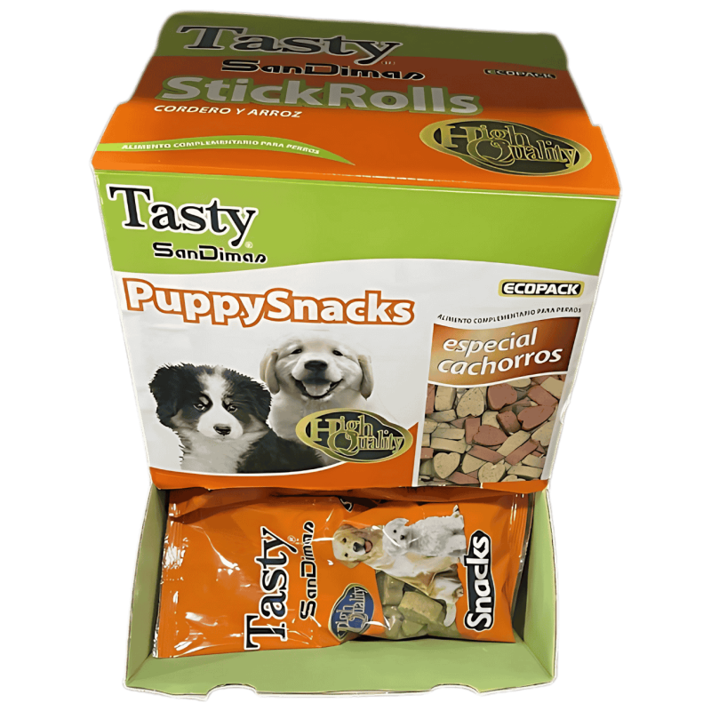 Tasty Puppy Snacks para Cachorros 60g | Premios Naturales y Nutritivos