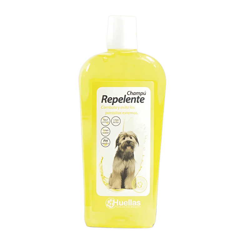Champú Repelente para Perros 4 Huellas – Antiparasitario Natural con Aceites Esenciales