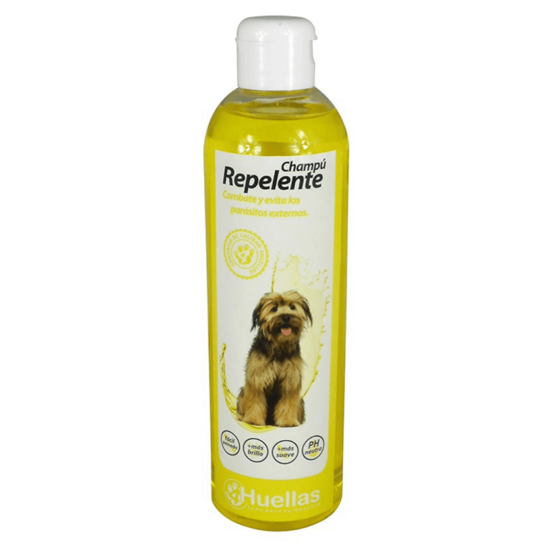Champú Repelente para Perros 4 Huellas – Antiparasitario Natural con Aceites Esenciales